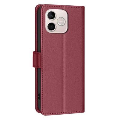 Leather Калъф Тип Тефтер За Honor 600 Lite - червен