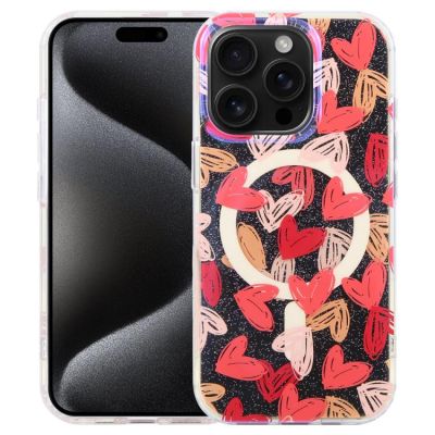 Силиконов Кейс Jungle за iPhone 15 Pro Max - Love