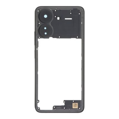 Средна рамка за Xiaomi Redmi 13C, Xiaomi Poco C65 / black, черен / ORG /